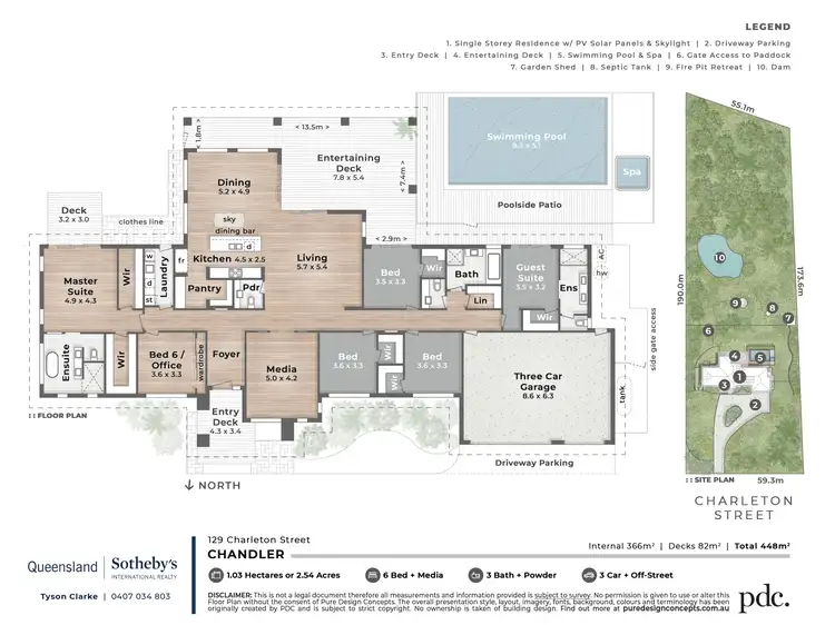 Floorplan of Homely rural property listing, 129 Charleton Street, Chandler QLD 4155