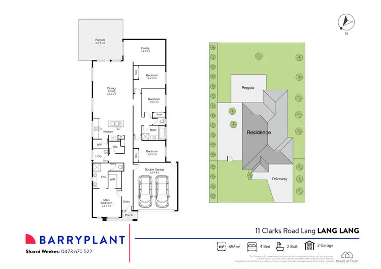 Floorplan of Homely house listing, 11 Clarks Road, Lang Lang VIC 3984