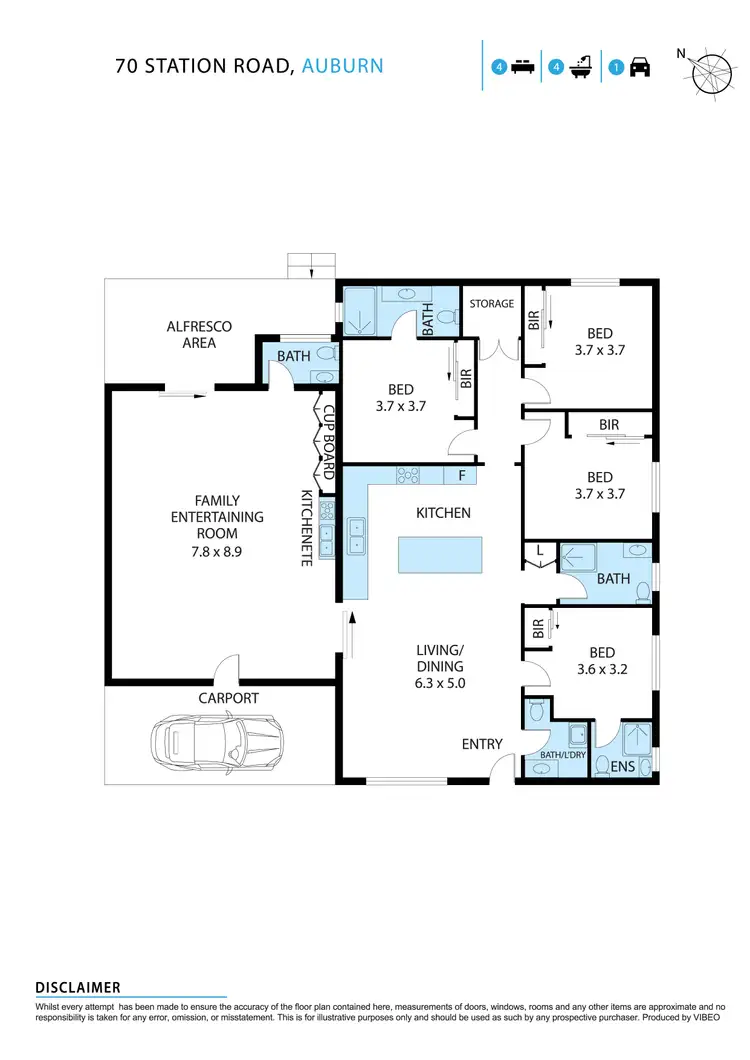 Floorplan of Homely house listing, 70 Station Road, Auburn NSW 2144