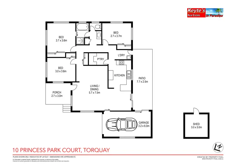 Floorplan of Homely house listing, 10 Princess Park Court, Torquay QLD 4655