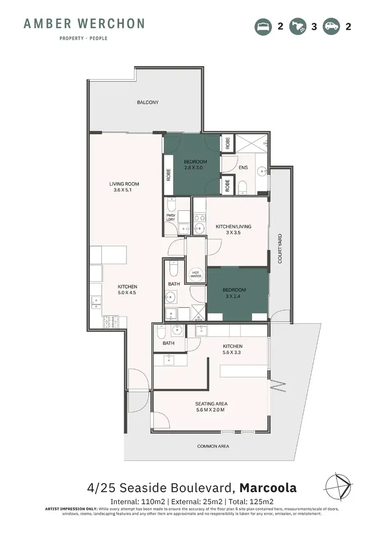 Floorplan of Homely apartment listing, 4/25 Seaside Boulevard, Marcoola QLD 4564