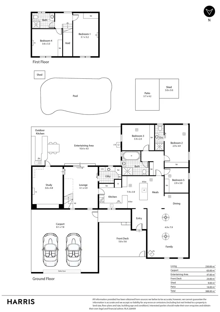 Floorplan of Homely house listing, 16 Georgiana Street, Flagstaff Hill SA 5159