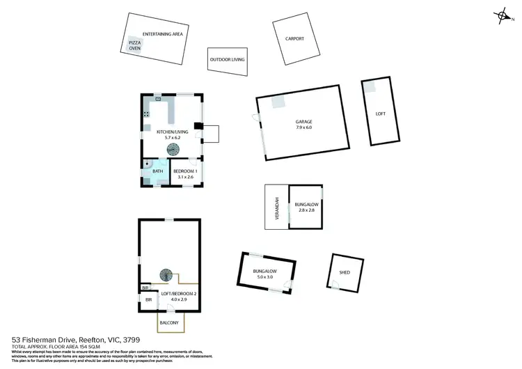 Floorplan of Homely house listing, 53 Fisherman Drive, Reefton VIC 3799