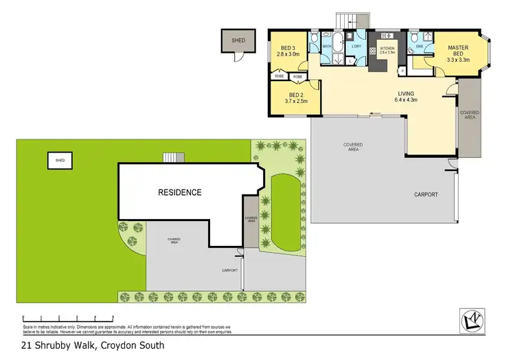 Floorplan of Homely house listing, 21 Shrubby Walk, Croydon South VIC 3136