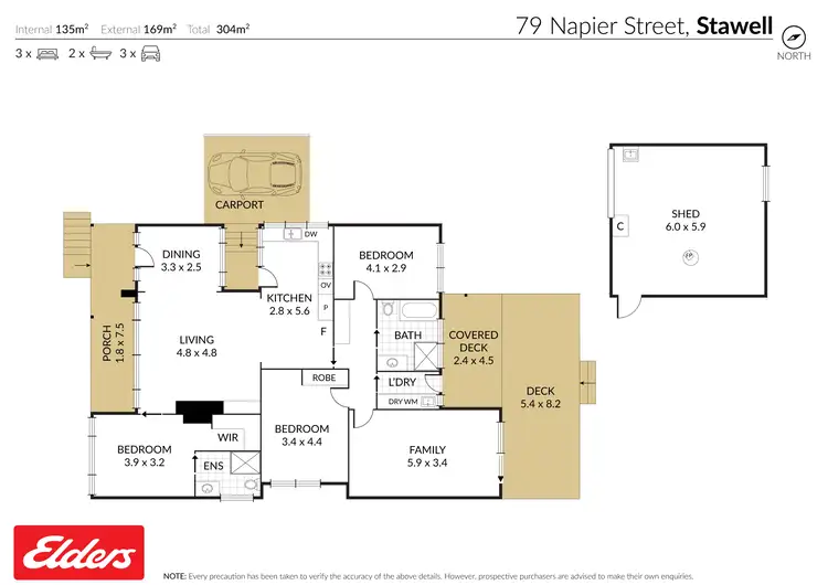 Floorplan of Homely house listing, 79 Napier Street, Stawell VIC 3380