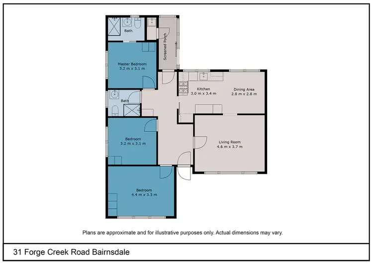 Floorplan of Homely house listing, 31 Forge Creek Road, Bairnsdale VIC 3875