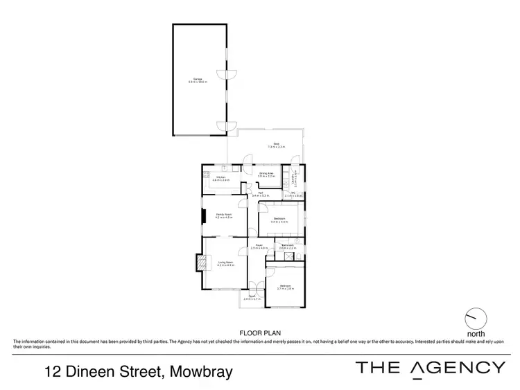 Floorplan of Homely house listing, 12 Dineen Street, Mowbray TAS 7248
