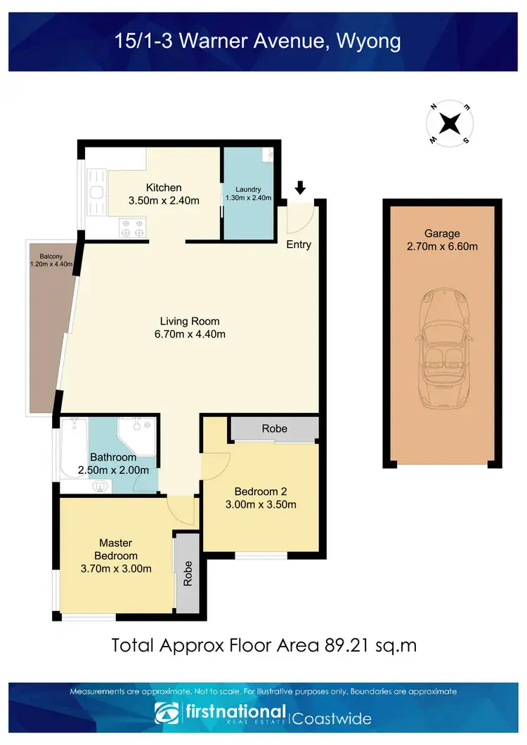 Floorplan of Homely unit listing, 15/1-3 Warner Avenue, Wyong NSW 2259