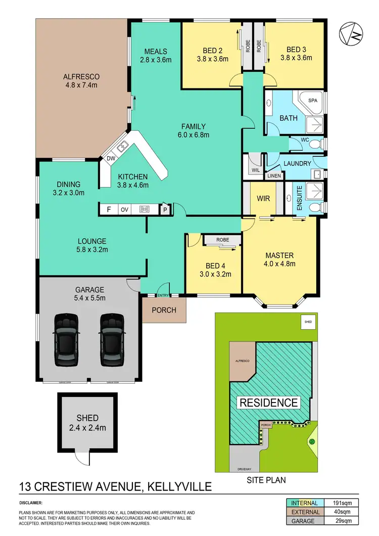 Floorplan of Homely house listing, 13 Crestview Avenue, Kellyville NSW 2155