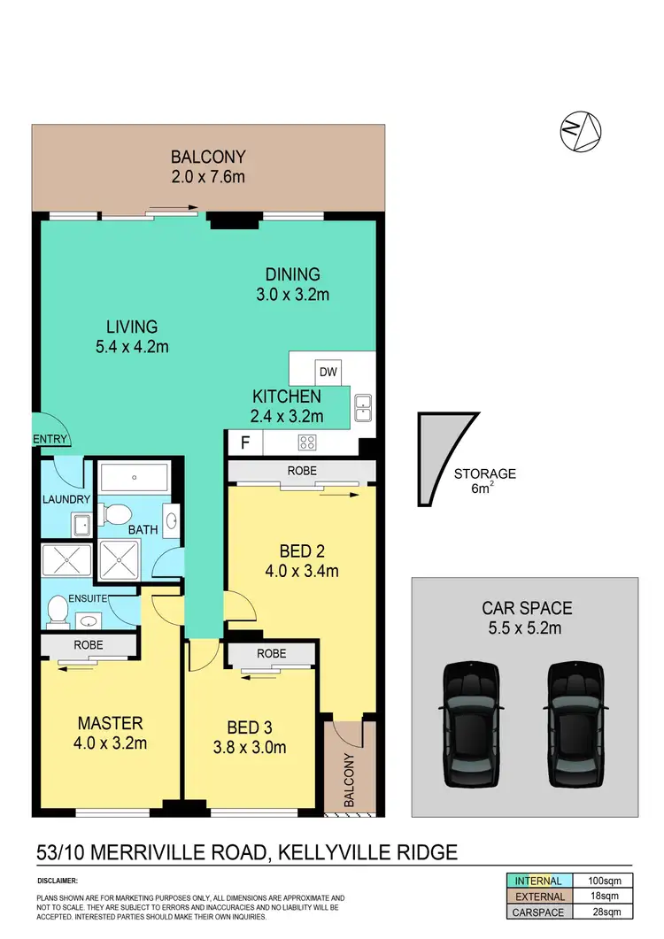 Floorplan of Homely apartment listing, 53/10 Merriville Road, Kellyville Ridge NSW 2155