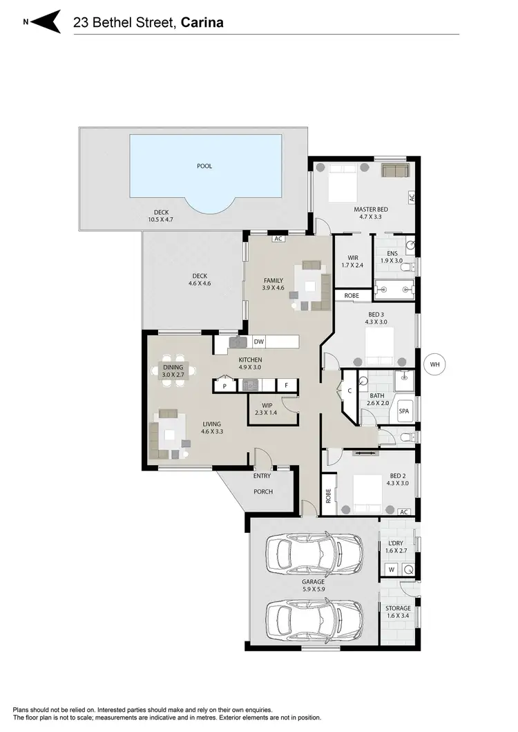 Floorplan of Homely house listing, 23 Bethel Street, Carina QLD 4152