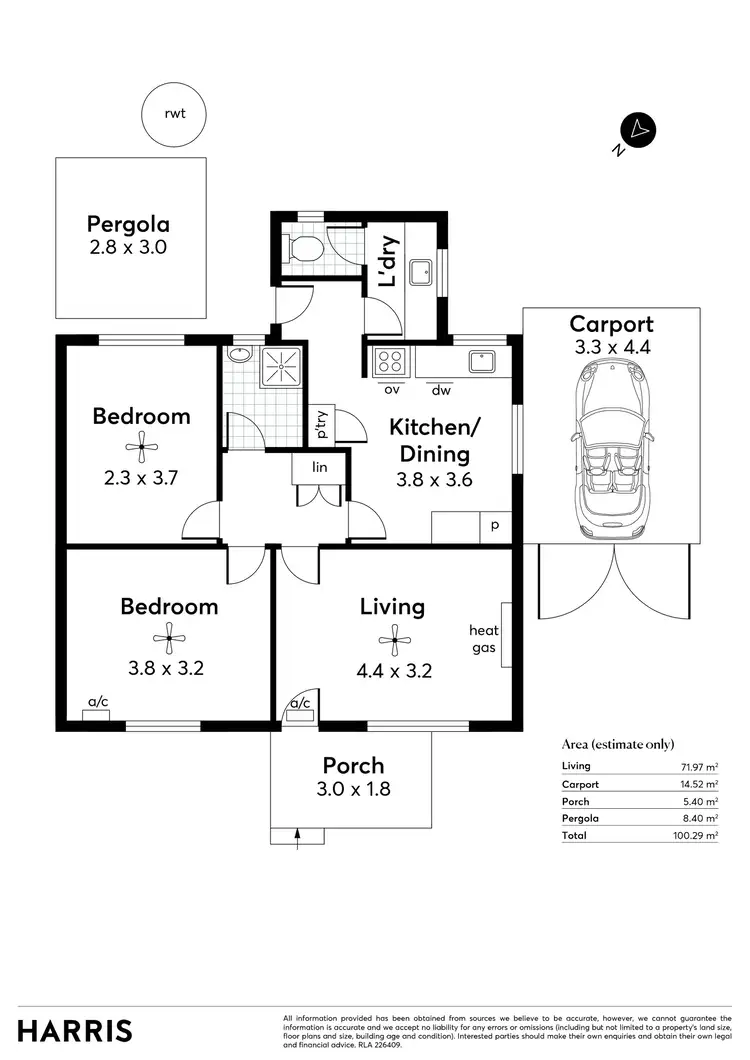 Floorplan of Homely house listing, 1 Lae Avenue, Broadview SA 5083