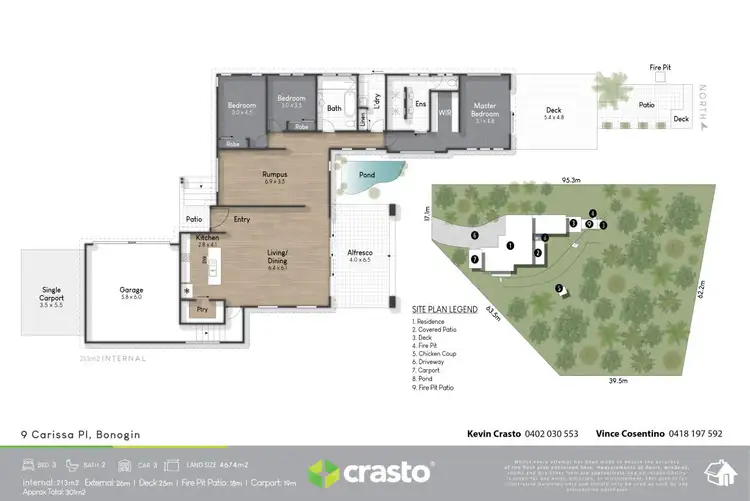 Floorplan of Homely house listing, 9 Carissa Place, Bonogin QLD 4213