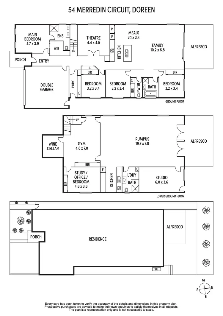 Floorplan of Homely house listing, 54 Merredin Circuit, Doreen VIC 3754