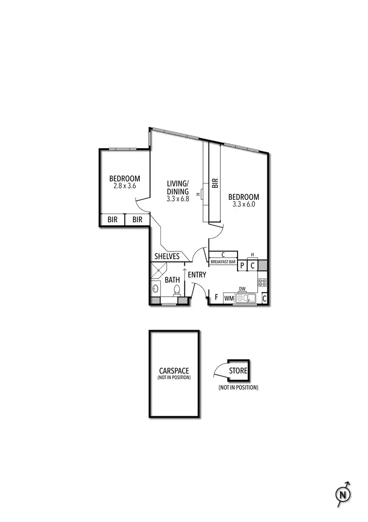 Floorplan of Homely apartment listing, 60/485 St Kilda Road, Melbourne VIC 3004