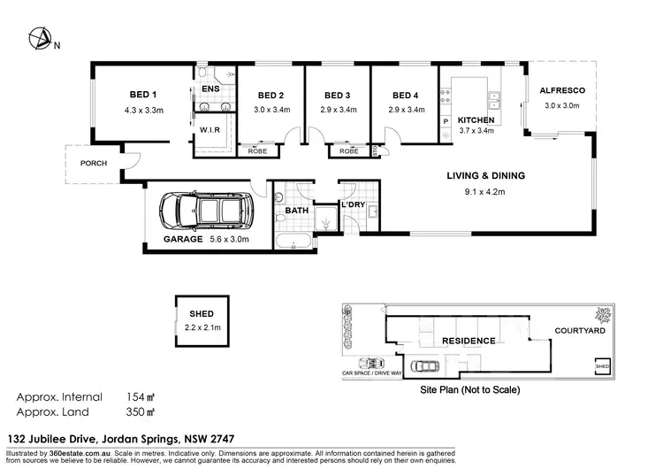 Floorplan of Homely house listing, 132 Jubilee Drive, Jordan Springs NSW 2747