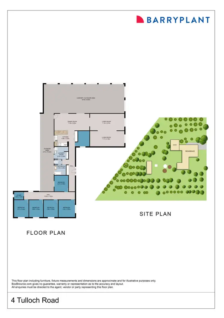 Floorplan of Homely house listing, 4 Tulloch Road, Red Cliffs VIC 3496