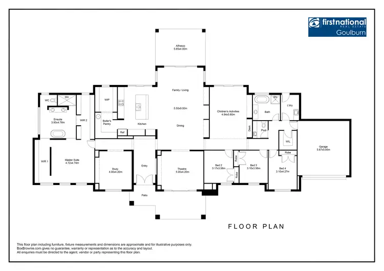 Floorplan of Homely house listing, 155 Long Street, Goulburn NSW 2580