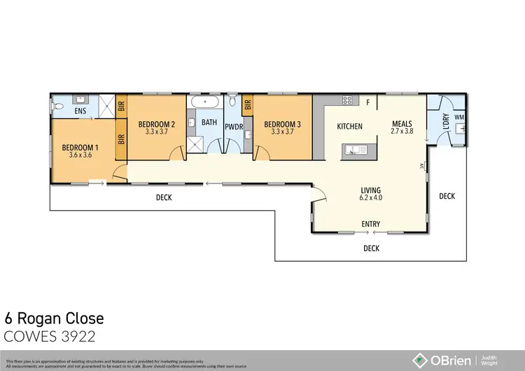 Floorplan of Homely house listing, 6 Rogan Close, Cowes VIC 3922