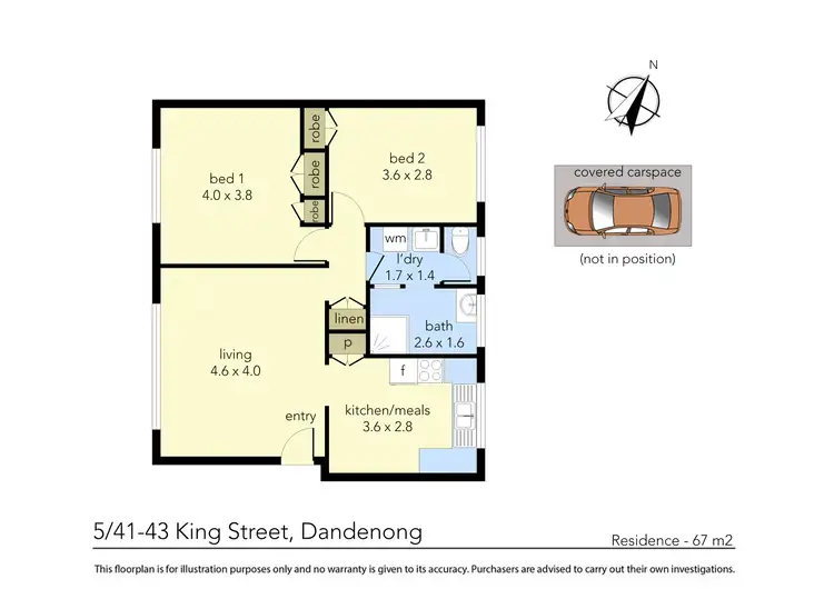 Floorplan of Homely apartment listing, 5/41-43 King Street, Dandenong VIC 3175