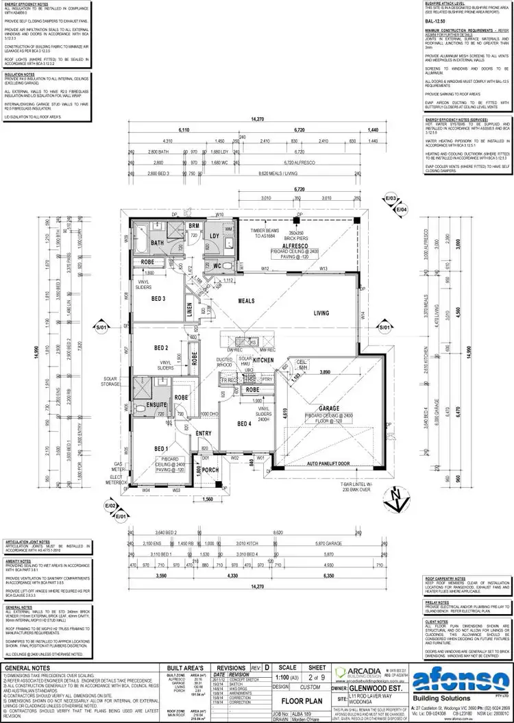 Floorplan of Homely house listing, 30 Rod Laver Way, Baranduda VIC 3691