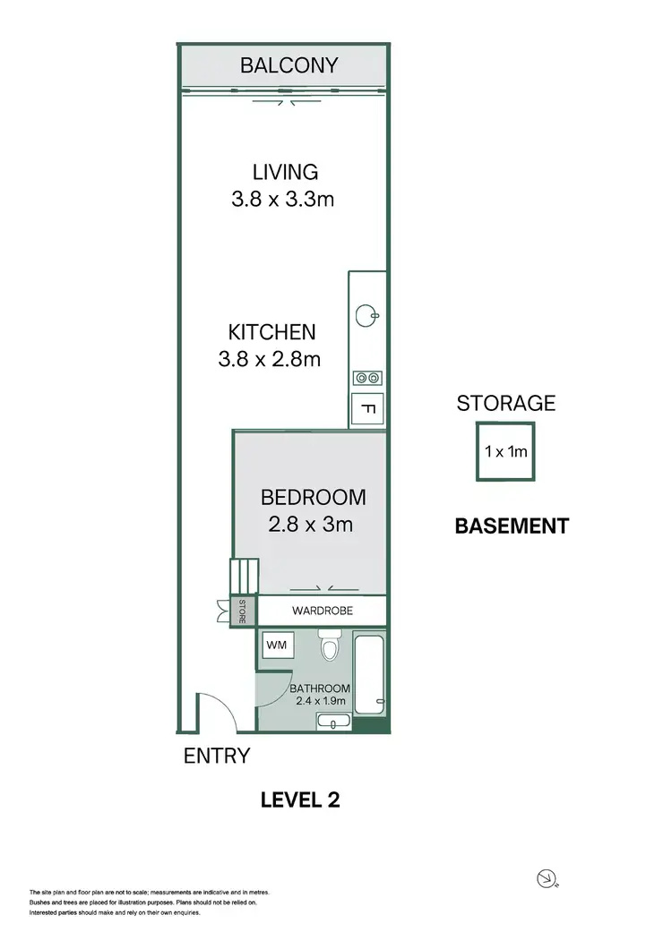 Floorplan of Homely apartment listing, 217/2 David Street, Crows Nest NSW 2065