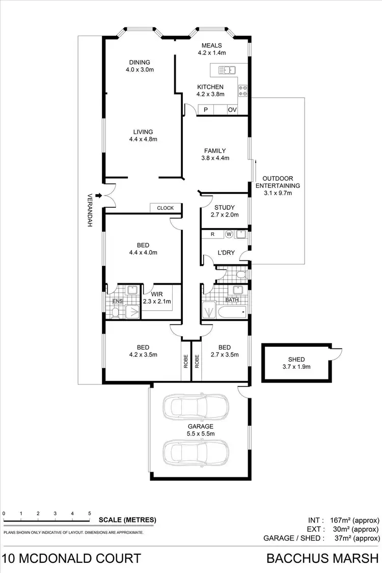 Floorplan of Homely house listing, 10 McDonald Court, Bacchus Marsh VIC 3340