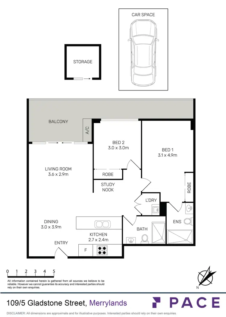 Floorplan of Homely apartment listing, 109/5 Gladstone Street, Merrylands NSW 2160
