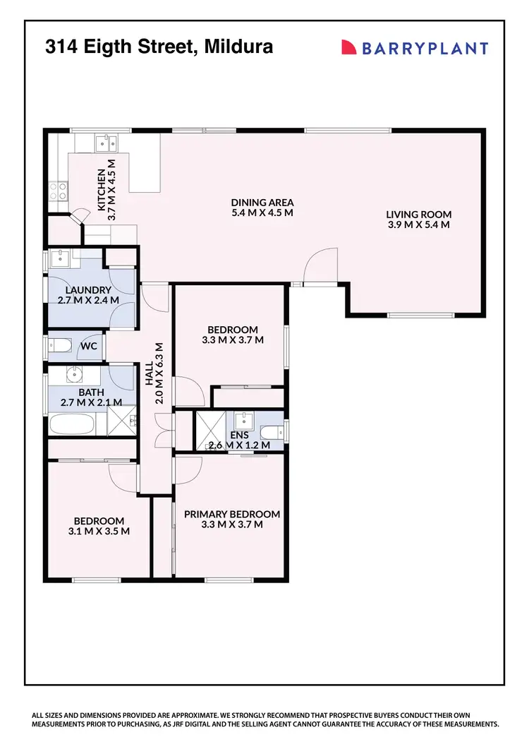 Floorplan of Homely house listing, 314 Eighth Street, Mildura VIC 3500