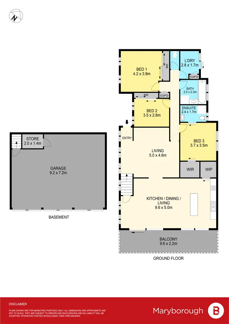 Floorplan of Homely house listing, 21 Alma Street, Maryborough VIC 3465