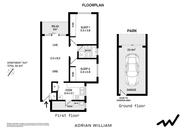 Floorplan of Homely apartment listing, 9/623B Homer Street, Kingsgrove NSW 2208