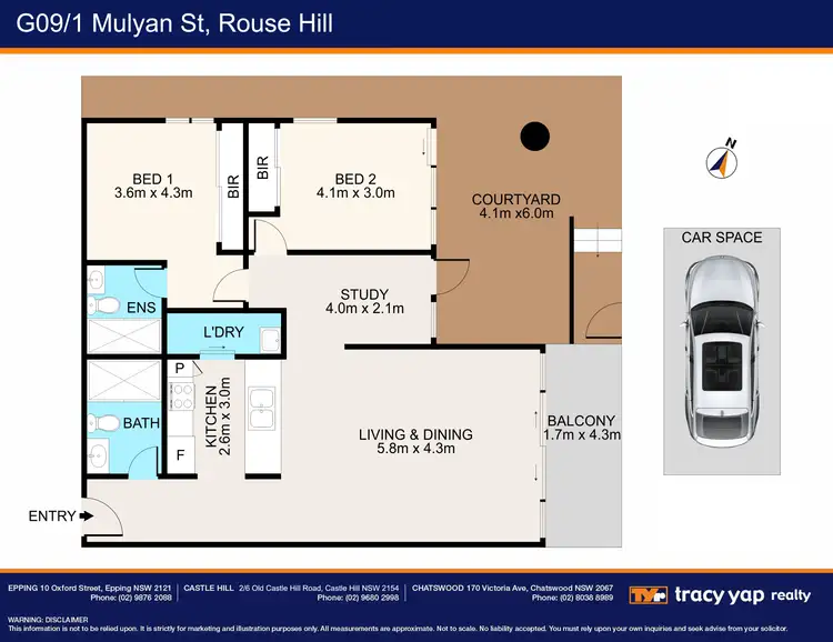 Floorplan of Homely apartment listing, G18/1 Mulyan Street, Rouse Hill NSW 2155