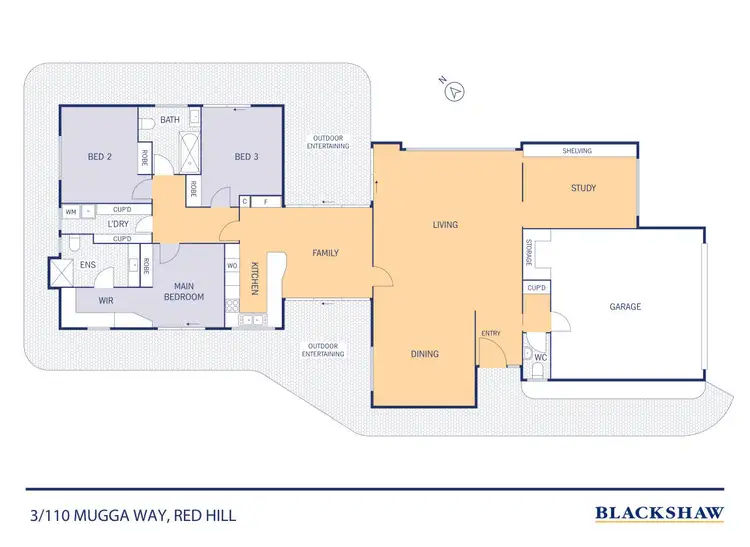 Floorplan of Homely townhouse listing, 3/110 Mugga Way, Red Hill ACT 2603