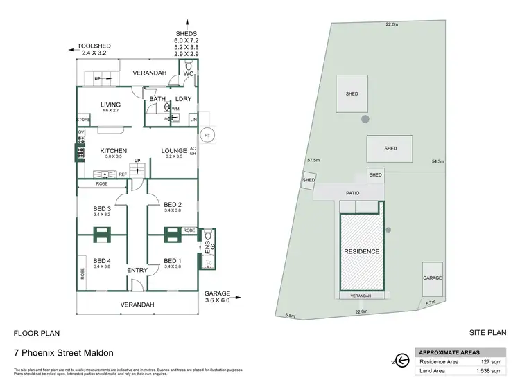 Floorplan of Homely house listing, 7 Phoenix Street, Maldon VIC 3463