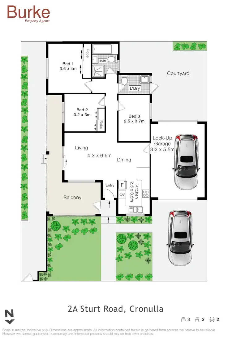 Floorplan of Homely villa listing, 2a Sturt Road, Cronulla NSW 2230