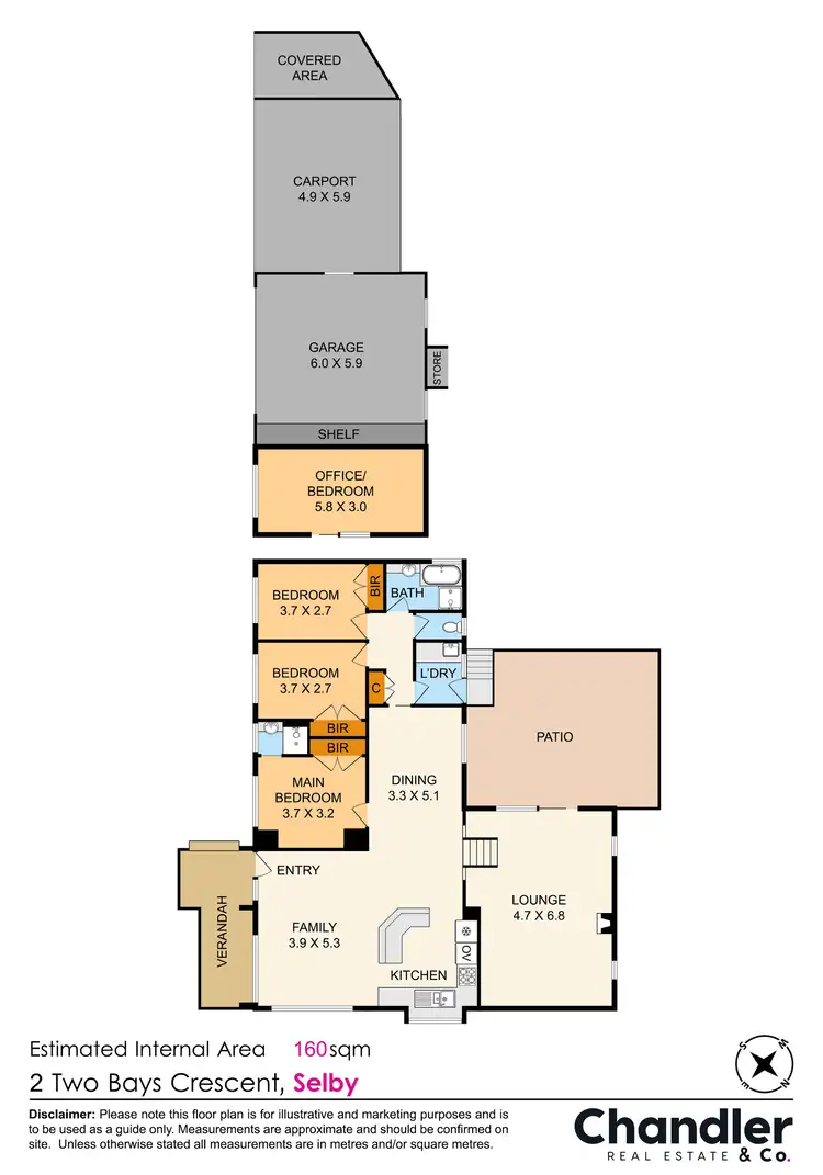 Floorplan of Homely house listing, 2 Two Bays Crescent, Selby VIC 3159