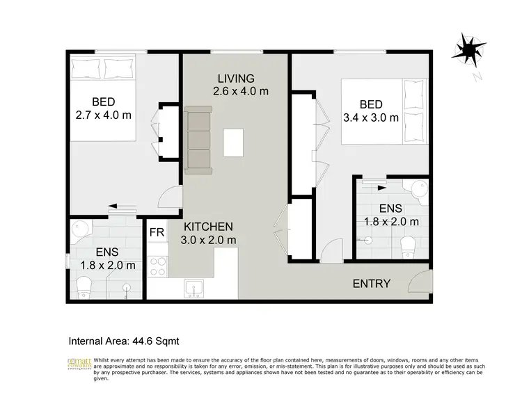 Floorplan of Homely apartment listing, 5/5-7 Uniplaza Court, Kearneys Spring QLD 4350