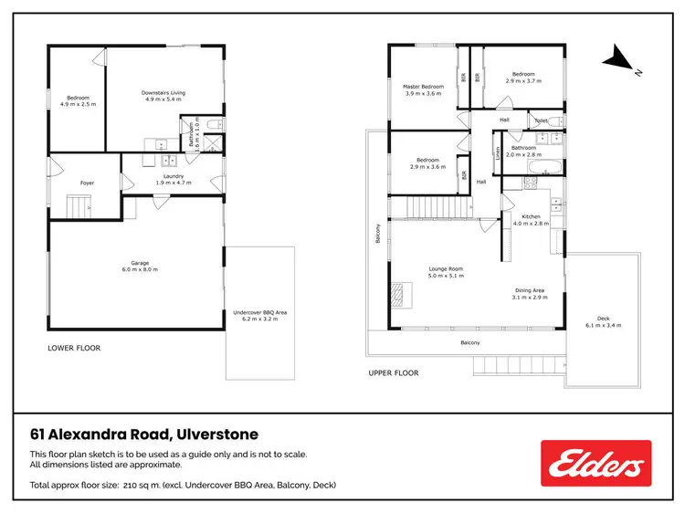 Floorplan of Homely house listing, 61 Alexandra Road, Ulverstone TAS 7315