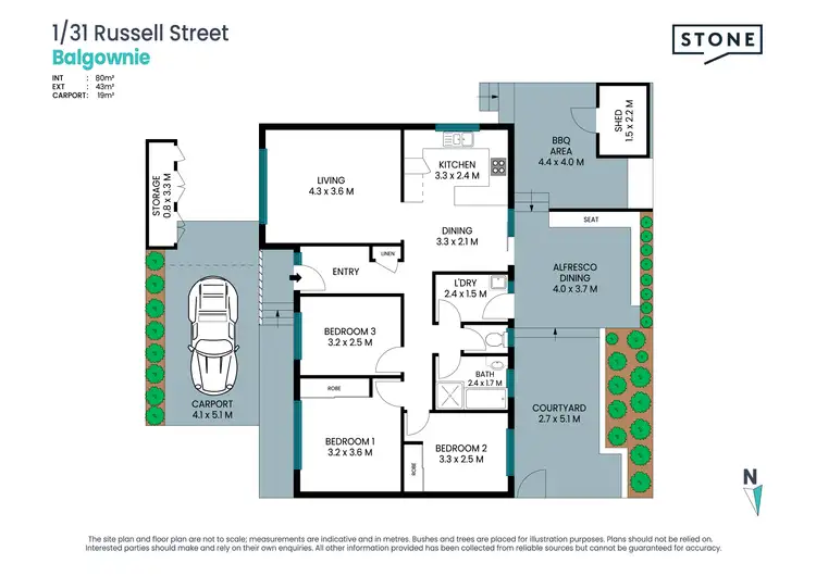 Floorplan of Homely villa listing, 1/31 Russell Street, Balgownie NSW 2519
