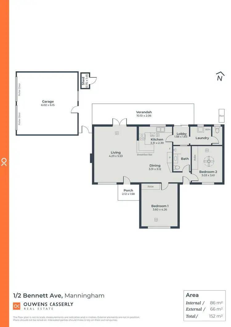 Floorplan of Homely house listing, 1/2 Bennett Avenue, Manningham SA 5086