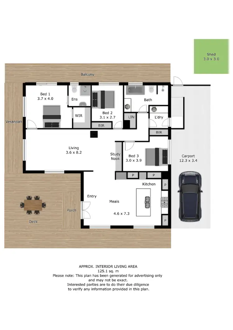 Floorplan of Homely house listing, 29 Twist Creek Road, Yackandandah VIC 3749