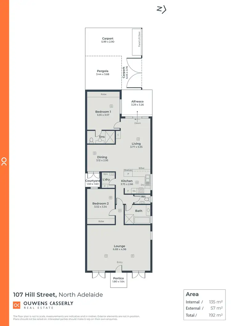 Floorplan of Homely house listing, 107 Hill Street, North Adelaide SA 5006