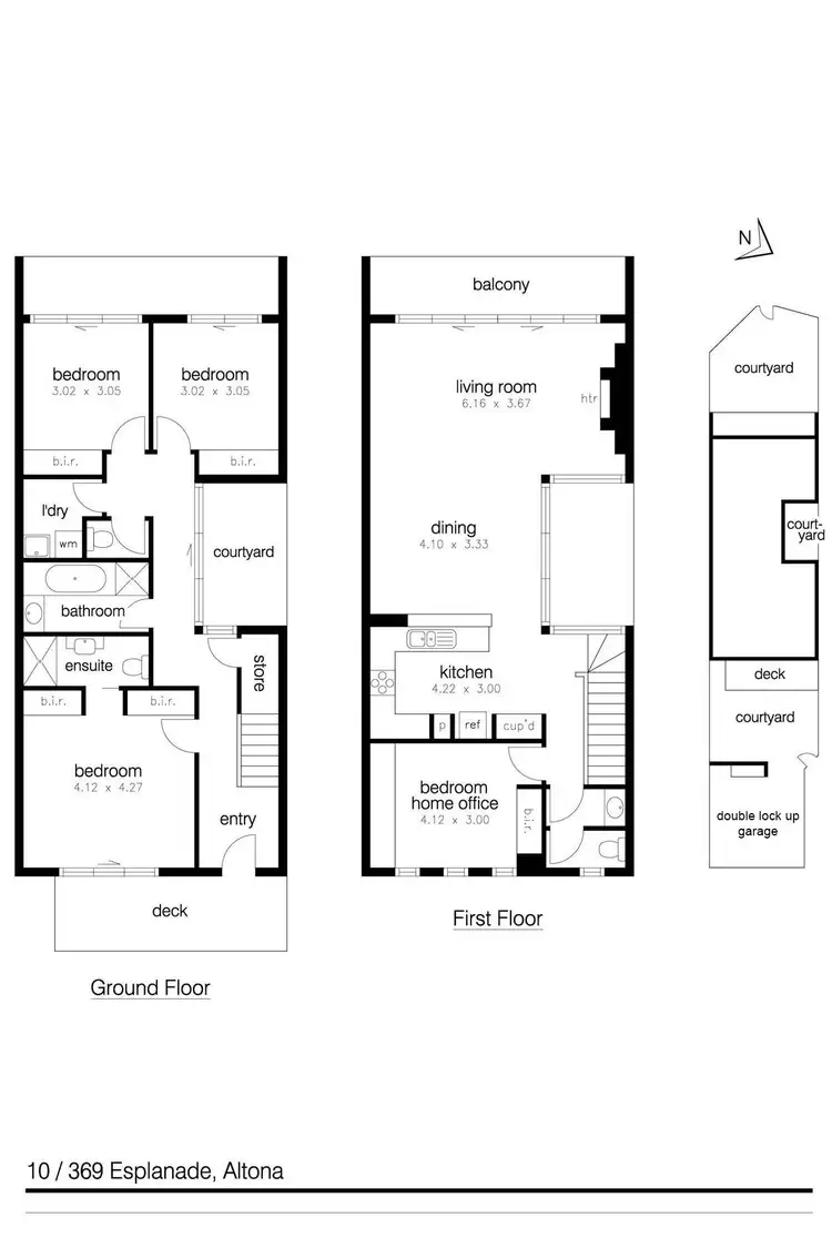 Floorplan of Homely townhouse listing, 10/369 Esplanade, Altona VIC 3018