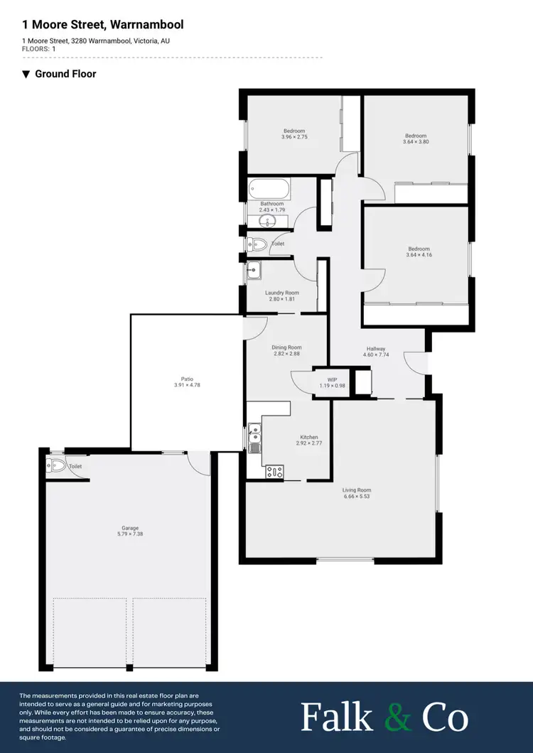 Floorplan of Homely house listing, 1 Moore Street, Warrnambool VIC 3280