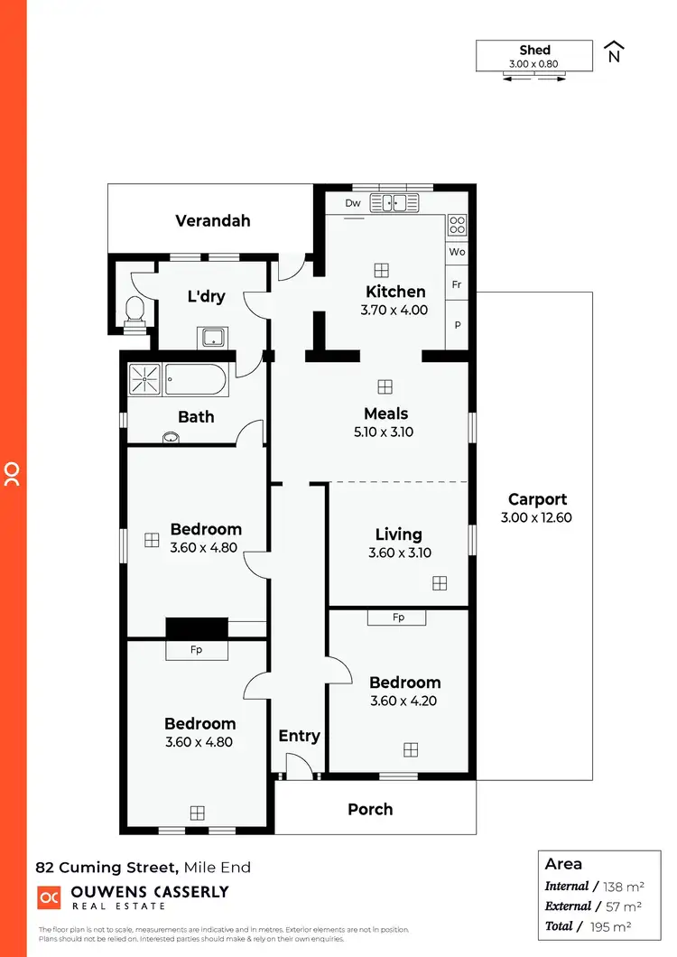 Floorplan of Homely house listing, 82 Cuming Street, Mile End SA 5031