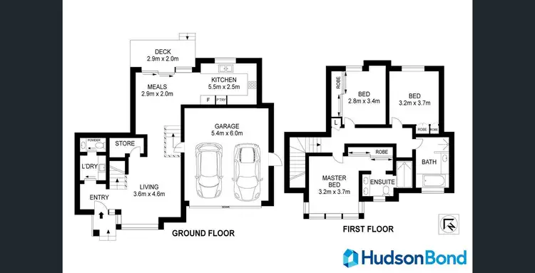 Floorplan of Homely townhouse listing, 2/8 Nirvana Crescent, Bulleen VIC 3105