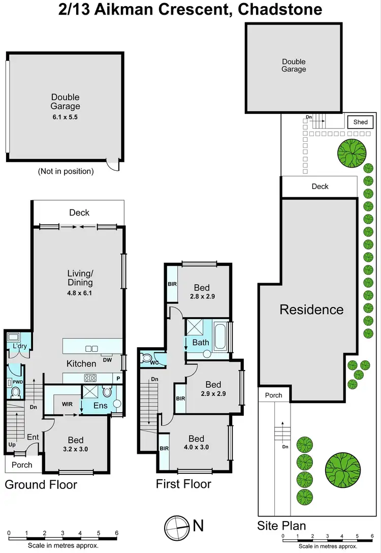 Floorplan of Homely townhouse listing, 1/13 Aikman Crescent, Chadstone VIC 3148