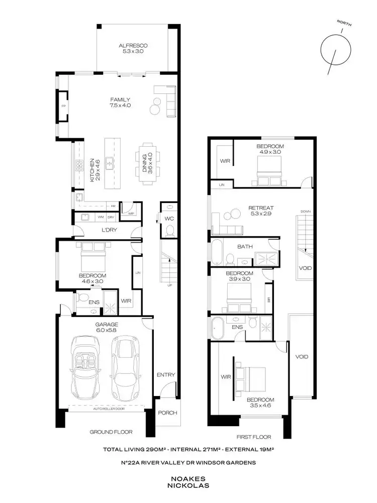Floorplan of Homely house listing, 22A River Valley Drive, Windsor Gardens SA 5087