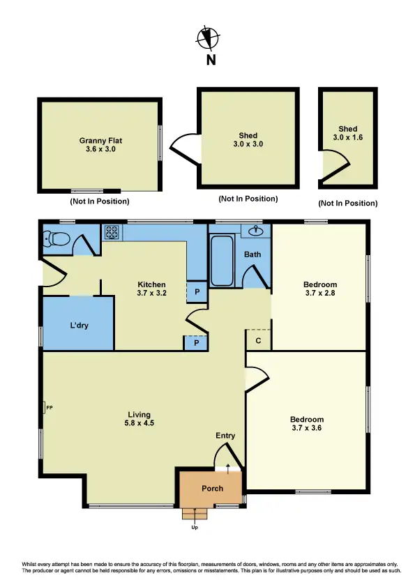 Floorplan of Homely house listing, 51 Hargreaves Crescent, Braybrook VIC 3019