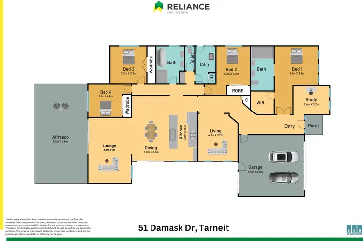 Floorplan of Homely house listing, 51 Damask Drive, Tarneit VIC 3029